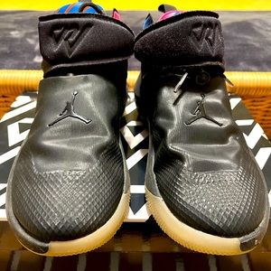 BLACK Jordan Why Not Zero Sneakers - 4 Youth